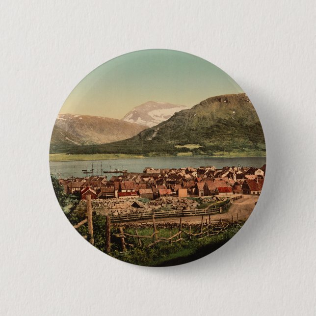 Tromso, Troms, Nord-Norge, Norwegen Button (Vorderseite)
