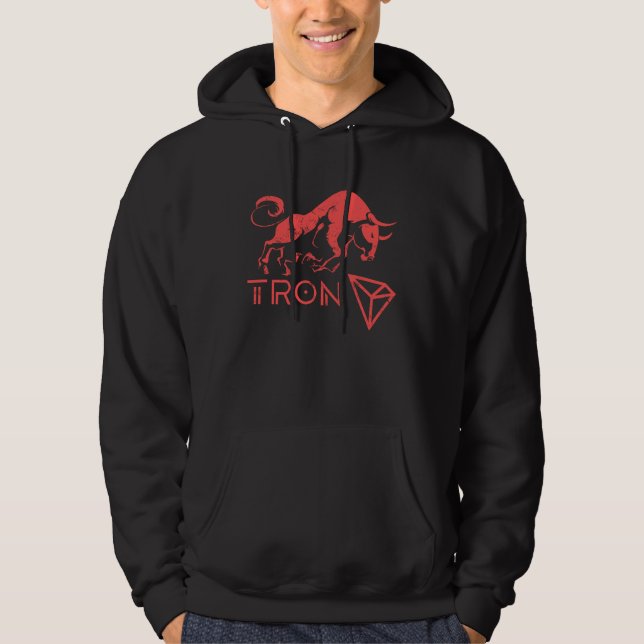 TRON Crypto Millionaire BULLRUN HODL TRX Token to  Hoodie (Vorderseite)