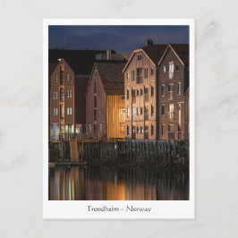 Trondheim Houses Norwegen Postkarte