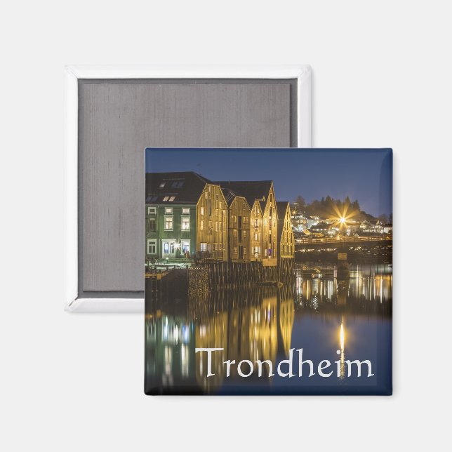 Trondheim Norwegen Magnet (Vorderseite/Rückseite)