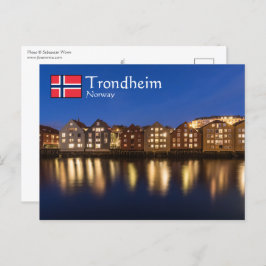 Trondheim Norwegen Postkarte