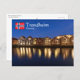 Trondheim Norwegen Postkarte
