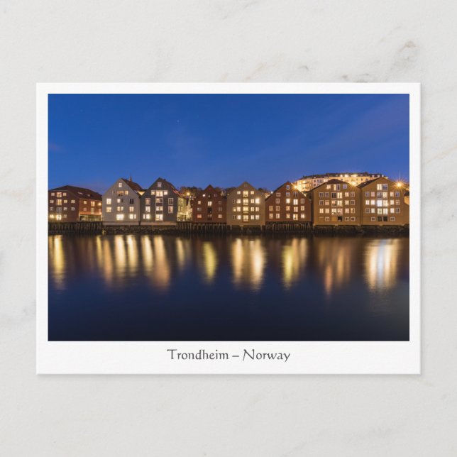 Trondheim Norwegen Postkarte (Vorderseite)