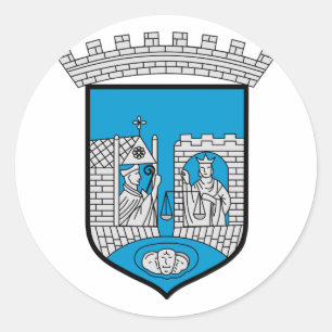 Trondheim, Norwegen Runder Aufkleber