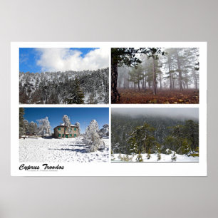 Troodos-Landschaften Poster