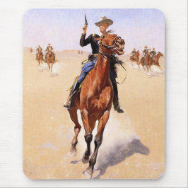 Trooper der Ebenen (Cowboy-Pferdereiter) Mousepad