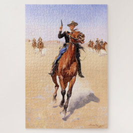 Trooper der Ebenen (Cowboy-Pferdereiter) Puzzle