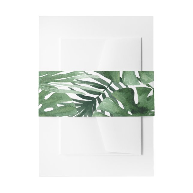 Tropen-Bauch-Band Einladungsbanderole (Vorderseite Beispiel)