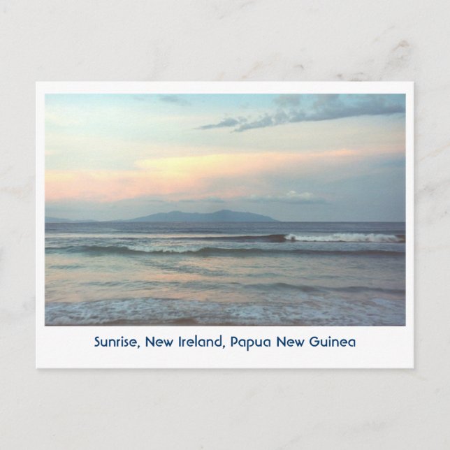 Tropen, Sonnenaufgang, Papua Neue Guinea Postkarte (Vorderseite)