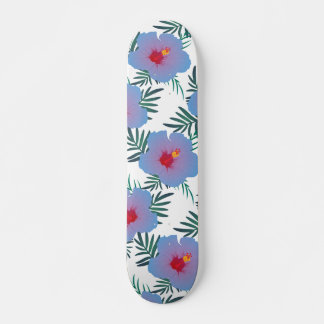 Tropenblauer Hibiskus Skateboard