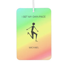 Tropenfarben und Phantastische Silhouette Athlete Autolufterfrischer