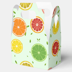 Tropenfarbene Zitrusfrüchte SOMMER Orangenlemon Sl Geschenkschachtel
