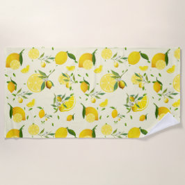 Tropenfarbene Zitrusfrüchte SOMMER Orangenlemon Sl Strandtuch