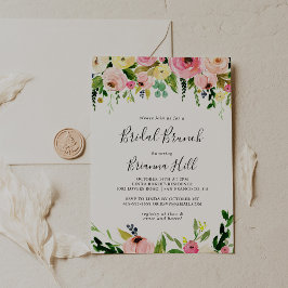 Tropenfarbenes Fall Bridal Brunch Brautparty Einladung