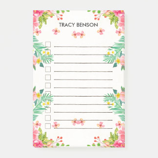 Tropenflora Personalisiert zu tun Post-it Klebezettel