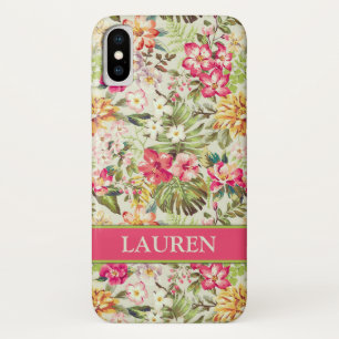 Tropenfloral   Hawaii   PERSONALISIERT Case-Mate iPhone Hülle