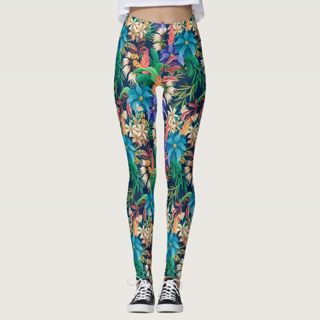 Tropenfloral Leggings (Vorderseite)