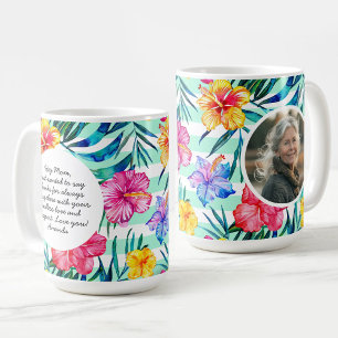 Tropenfloral   Wasserreifen   Foto der Mutter Kaffeetasse