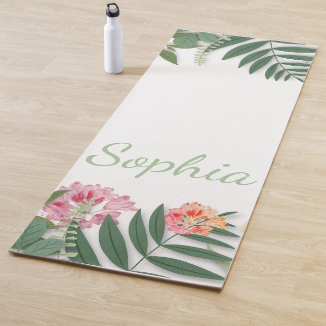 Tropenfloral Yogamatte (Beispiel)