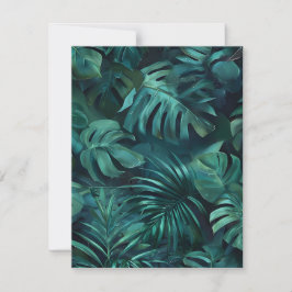 Tropenfolien Feiertagskarte