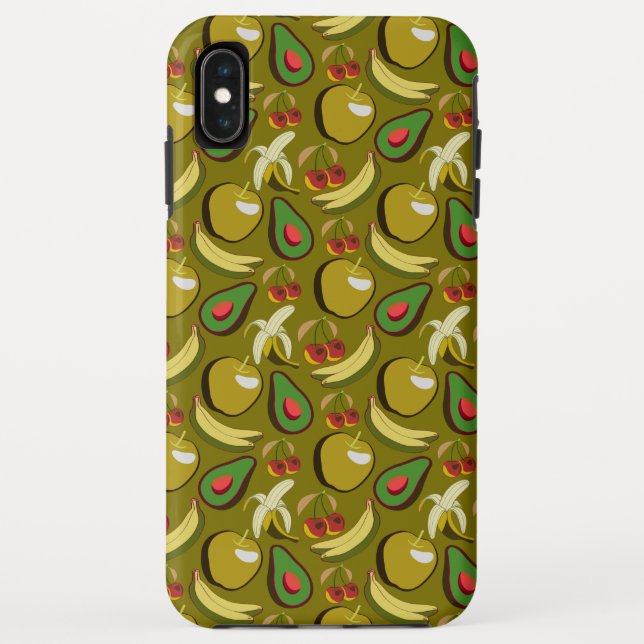 Tropenfrucht nahtlos gelb Case-Mate iPhone hülle (Rückseite)
