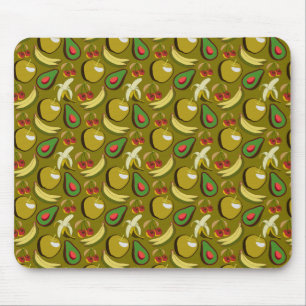 Tropenfrucht nahtlos gelb mousepad