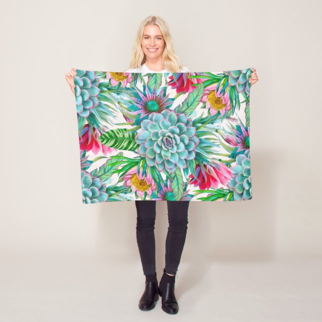 Tropengarten Fleecedecke (Beispiel)
