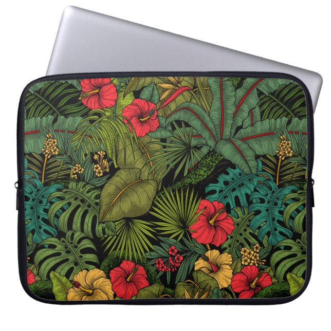Tropengarten Laptopschutzhülle (Vorderseite)