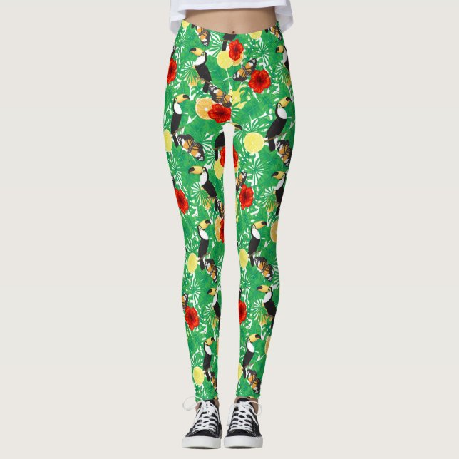 Tropengarten Leggings (Vorderseite)