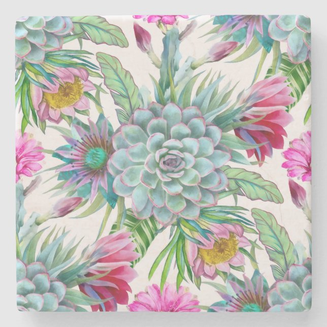 Tropengarten Steinuntersetzer (Vorderseite)