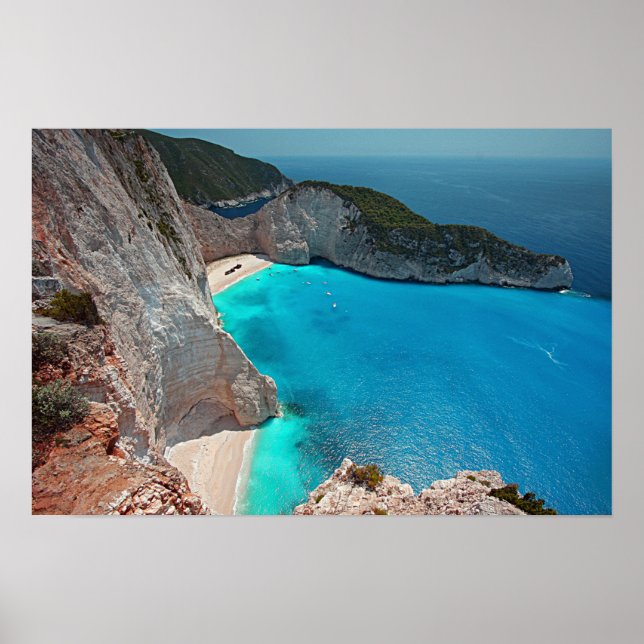 Tropengriechische Insel Poster (Vorne)