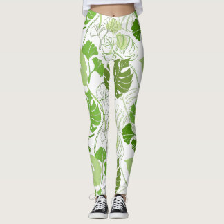Tropengrün auf den Leggings