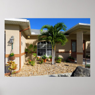 Tropenhaus Plumbago Hibiskus Blume Poster