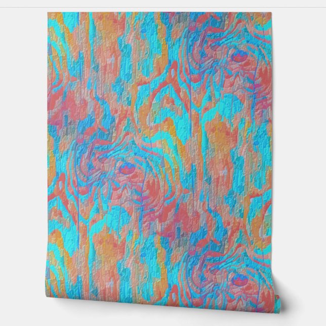 Tropenholz Tapete (Abrollen)