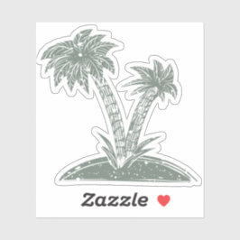 Tropeninsel Aufkleber