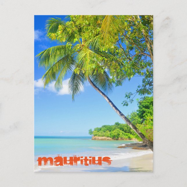 Tropeninsel Mauritius Postkarte (Vorderseite)