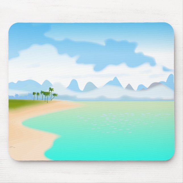 Tropeninsel Mousepad (Vorne)