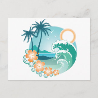 Tropeninsel Postkarte