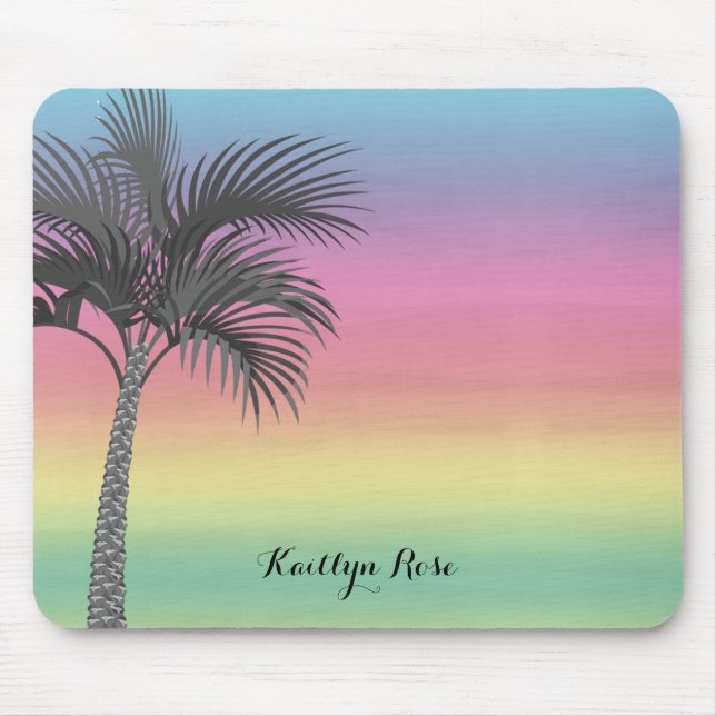 Tropeninsel Sunset | PERSONALISIERT Mousepad (Vorne)