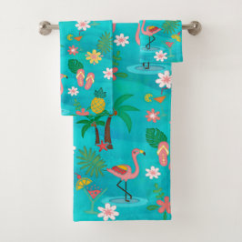 Tropenkollage Badhandtuch Set