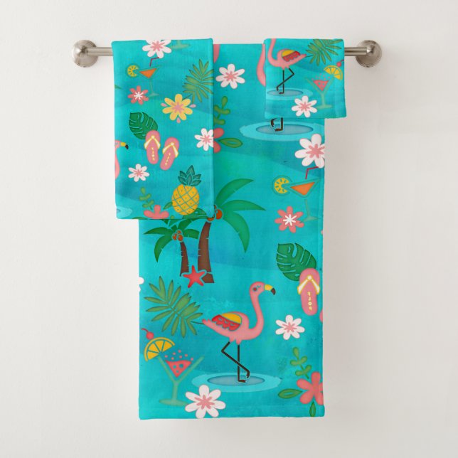 Tropenkollage Badhandtuch Set (Insitu)