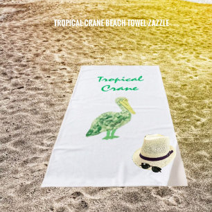 Tropenkrane Strandtuch