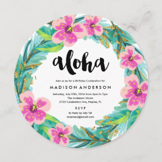 Tropenkranz-Party Einladung