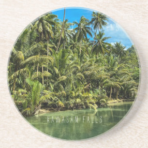 Tropenlandschaft, Philippinen, Kawasan fällt Cas Getränkeuntersetzer