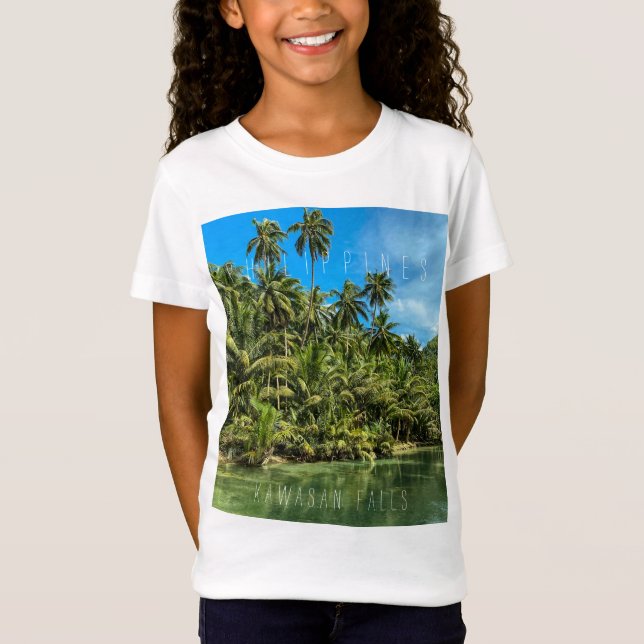 Tropenlandschaft, Philippinen, Kawasan fällt Cas T-Shirt (Vorderseite)