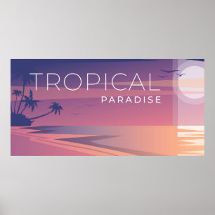 Tropenlandschaft Poster