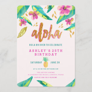 Tropenluauer Geburtstagseinladung Einladung