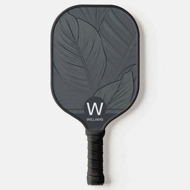 Tropenmonogramm Pickleball Schläger (Vorderseite)