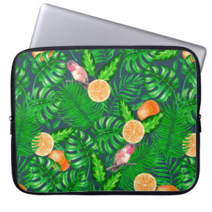 Tropenmuster, Kolibris Laptopschutzhülle