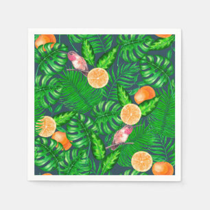 Tropenmuster, Kolibris Serviette